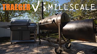 What Makes Better BBQ Offsets Or Pellet Smokers?? | Traeger VS Mill Scale Blind Taste Test