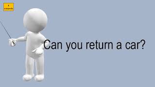 Can You Return A Car?