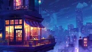 Cozy Night Café Ambience | Relaxing Background Music for Sleeping, Drawing and Reading