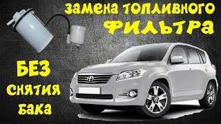 Замена топливного фильтра RAV4 не снимая бензобака