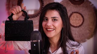 Arabic ASMR بائعة الحقائب 👜 تعالي ساعدك تختاري شنطة تلبقلك اي اس ام ار