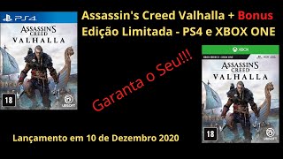 Assassin s Creed Valhalla + Bonus  - Edição Limitada  -  PS4  e Xbox One  - Pré Venda