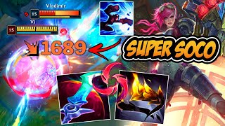 VI LETALIDADE BUILD DE SUPER SOCO É IMORAL *muito dano* - LEAGUE OF LEGENDS