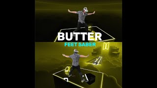 BUTTER - BTS in FEET SABER! #shorts