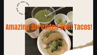 Set it and forget it! AMAZING Mexican Shredded Beef Tacos + Consomé recipe