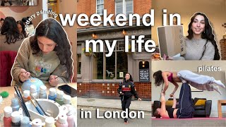 a weekend in my life living in London in my 20s🌷🎨(pottery painting, friends, pilates vlog)