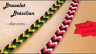 [TUTO] Bracelet Brésilien très facile Chevrons (débutants)