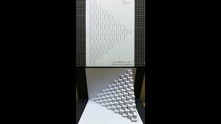 3D Geometry Card｜Pop Up Card｜Kirigami｜Paper Art｜Origami｜幾何彈出卡片 #shorts