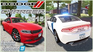 Farming Simulator 22 Mods in action `| Dodge Charger 2015 Sedan car