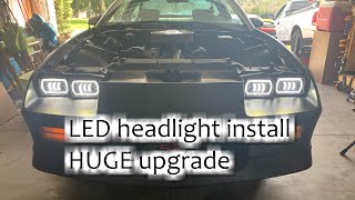 LED headlight install on 3rd Gen Camaro