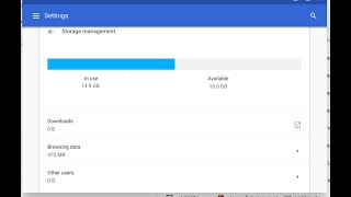 How to check Storage Space on Chromebook