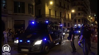 Blocage du siège de la police espagnole à Barcelone - 2oct 2017