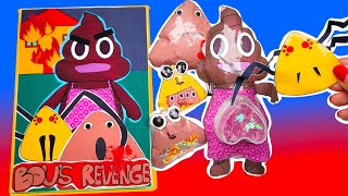 💩MAKING BABY POU& BOU'& POULINA REVENGE GAMING BOOK📚 +👶BABY POU&BOU'S SQUISHY PLAY