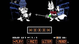 Undertale Wildfire - combat demo - quigley and anser fight - NO HIT (no endure)