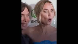 Robert Downey Jr   played a little prank on Emily Blunt and her reaction is priceless #movie