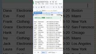 Query in Google sheet trick 8 #googlesheets #exceltips #spreadsheet