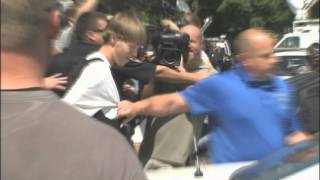 RAW VIDEO: Charleston shooting suspect escorted out of Shelby police station