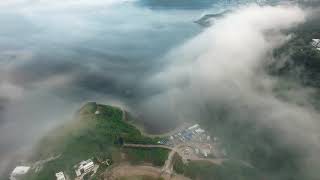 aerial video of coastline