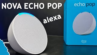 Novo Echo Pop Smart Speaker - A Mini Caixa de Som Inteligente Com Alexa