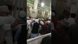 Roza Mubarak| beautiful view| Masjid Nabvi #rozamubarak #umrah #shorts