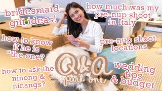 Wedding Q&A Bridesmaid Gifts + Planning Tips Part 1 | Angel Yeo