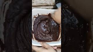 The best fudgy chocolate Brownie recipe|esay and testy eggless brownies#shorts#browine#cake#cooking