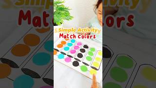 IDE BERMAIN ANAK | Mencocokkan warna #funlearning #sensoryplay #shorts