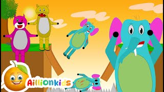 Elephant Is Death In play Time | Animale Kids | Aillion kids Nursery