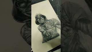 Drawing MOON KNIGHT #shorts -  {Disney+ Moon Knight}