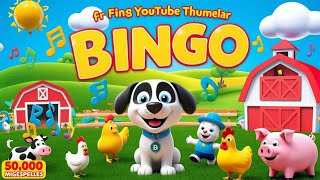 "🎶 B-I-N-G-O! 🎉 Sing Along to the Most FUN Nursery Rhyme for Kids! | Bingo Song Adventure"