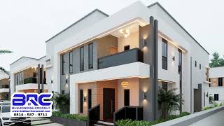 4 bedroom + 2 bedroom Semi-detached duplex house plan (Twin Gemella)