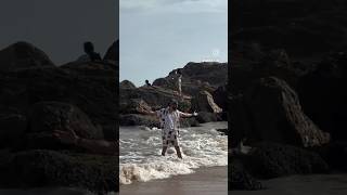 Gokarna Beach 🏝️ Om Beach Gokarna #ombeach #gokarna #beach #karnatakatourism #ytshorts #fyp #travel