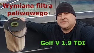 Wymiana filtra paliwowego. Golf V 1.9 TDI