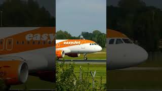 Orange Start: EasyJet Abflug A319 #shorts  #subscribe #easyjet