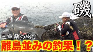 【三重県・白浦磯】グレの宝庫！！ダイヤ磯　エサトリがキツかったが終わってみればグレ祭り！！