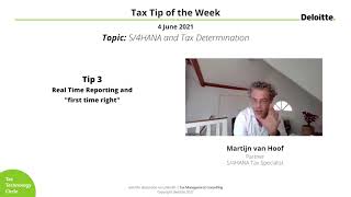 TMC Tax Tip of the Week #19 – S/4HANA and Tax Determination