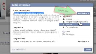 Como poner amigos privados, Facebook 2014