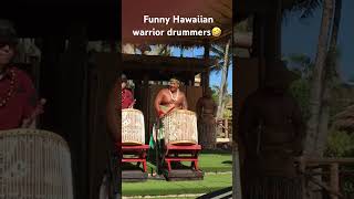 Hawaiian warrior drummers funny performance. Happy New Year! #hawaiiandance #drummer #drumming