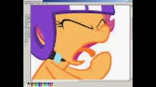 Re-Colouring(Fail)-Scootaloo into Filly/Foal ThunderSound (I-was-bored-Vid)