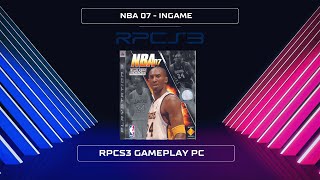 NBA 07 RPCS3 - INGAME - OWN THE COURT GAMEPLAY