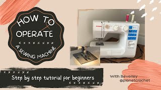 How To- Operate a Janome Sewing Machine | V-186 #sewing #sewingmachine