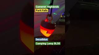 Parit Falls Cameron Highland - Hujan gerimis malam  #camping #nightcamping #hiking #asmr #rainsounds