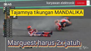 Mark marquest jatuh di moto gp mandalika