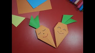 هویج اوریگامی// carrot origami