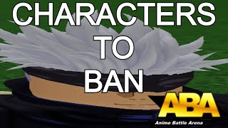 Characters to ban in ABA Ranked!!