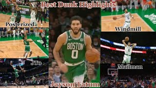 Best of Jayson Tatum Highlights this Season,Poster/Mailman/Windmill Dunks of JT