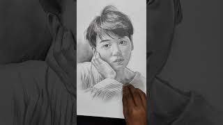 BTS Star Jungkook||realistic drawing#pencil portrait#short#shorts#ytshorts#viralshorts