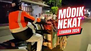 Unik‼️Mudik Lebaran 2024 Pakai Motor Gerobak