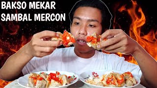 MUKBANG BAKSO MEKAR MERCON PEDAS | BAKSO PEDAS GILA!!!