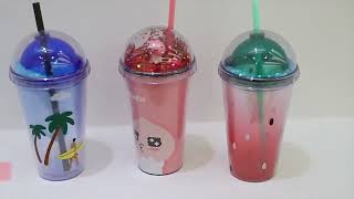 Daian fashion design Plastic tumbler with dome lid with customized logo  color shape